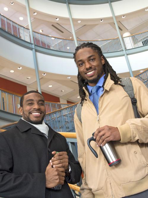 two Rutgers-Newark students 