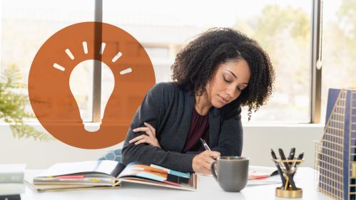 Woman working