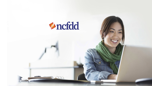 NCFDD: Woman working on her laptop