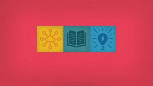 Network, book, lightbulb