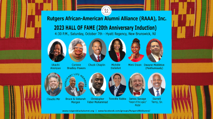 Rutgers African-Alumni Alliance Hall of Fame Induction Ad