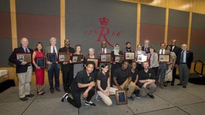 Recipients of the Clement A. Price Human Dignity Awards and the Leaders in Faculty Diversity Awards.