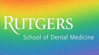 Rutgers School of Dental Medicine with rainbow gradient
