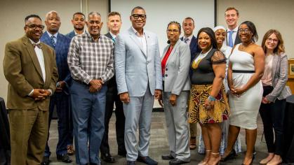 The first cohort of Rutgers University–Camden’s Chancellor’s Mayoral Internship Program