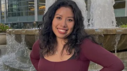 Teresa Osorio, a graduating senior majoring in biology