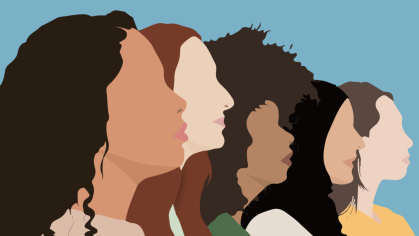 Illustration of diverse group of women