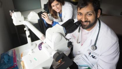 Scientists in lab