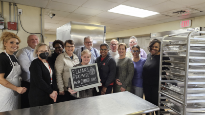 Rutgers Robert Wood Johnson Medical School students provide health care at The Promise Clinic at Elijah’s Promise Inc. in New Brunswick under the supervision of volunteer faculty preceptors.