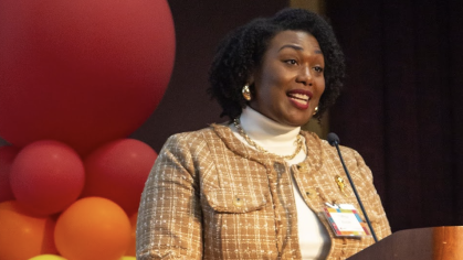 Tiffiny Butler speaking at DSP Phase 2 Launch