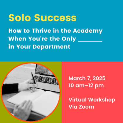 Solo Success workshop on March 7