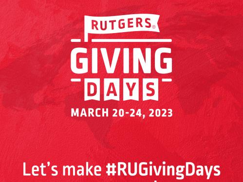 Rutgers Giving Days – Let's make #RUGivingDays a success!
