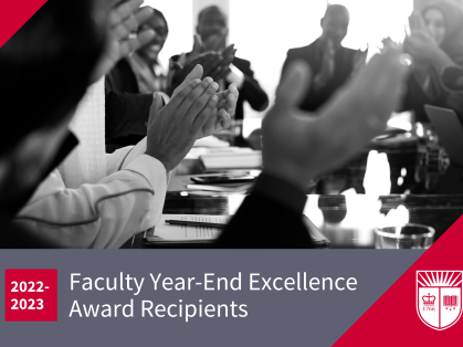 2022-23 Faculty Year-End Excellence Award Recipients
