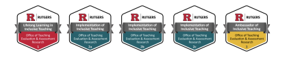 Image of different certifications for the Classroom Inclusivity Series